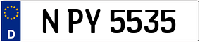 Trailer License Plate
